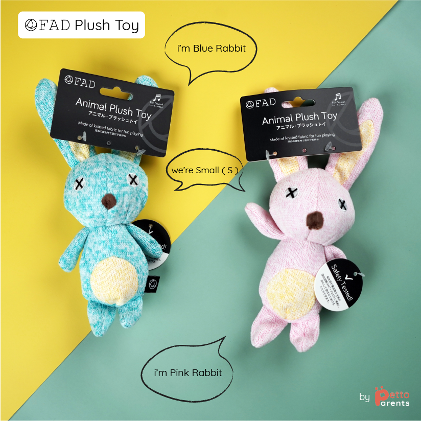 FAD Blue Rabbit Plush Toy / S – Petto Parents